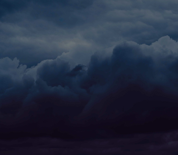 Dark clouds in the sky