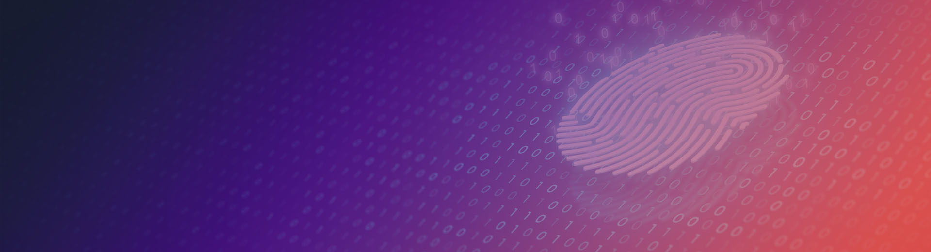 Fingerprint authentication with binary pattern in background