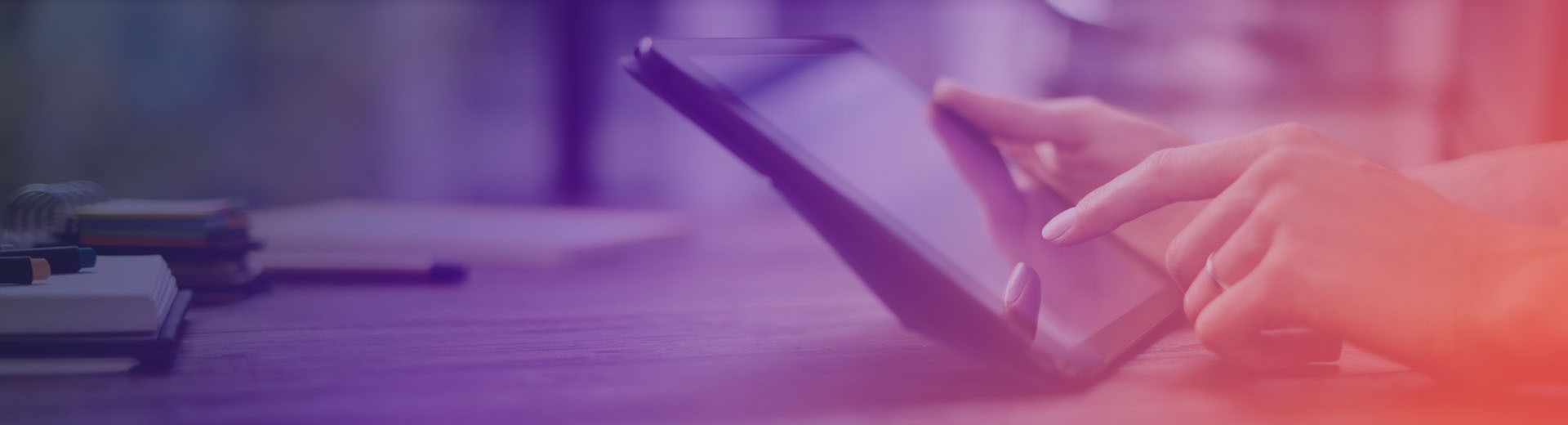 Person using tablet