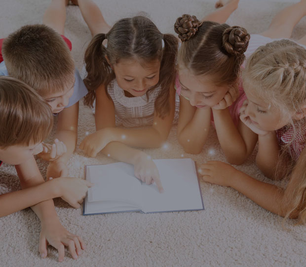 Children reading a book