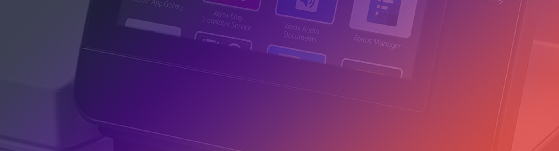 Xerox control panel image