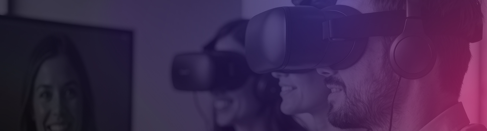 People learning via VR headsets