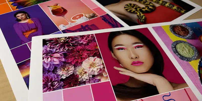 Print samples using Fluorescent Pink on Xerox PX300